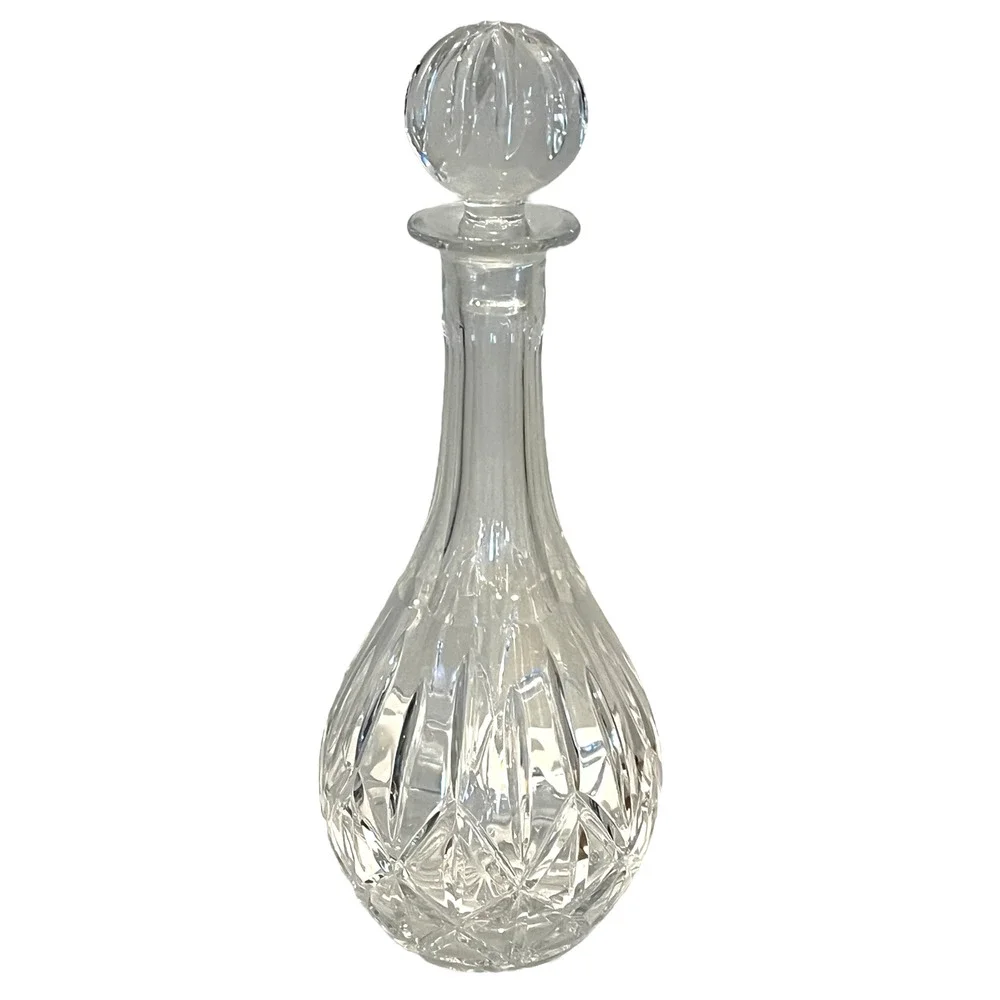 Block Cut Crystal Decanter Stopper 13